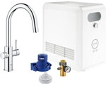 Sp&uuml;ltischmischer Grohe Blue Professional Starter Kit, herausz. C-Auslauf, chrom mit