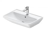 Waschtisch Duravit D-Neo, 650 x 170 x 440 mm, mit &Uuml;berlauf, 1 Hahnloch mittig, wei&szlig;