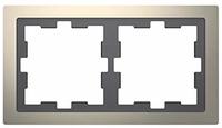 D-Life Metallrahmen, 2-fach, Nickelmetallic