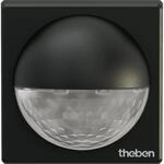 Wand Bewegungsmelder theben theLuxa R180 Schwarz Aufbau, 180&deg; (Quer/Front) 12/5m