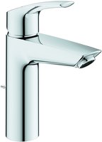 Waschtischmischer Grohe Eurosmart M-Size, Ausladung 121 mm, mit Zugstange, chrom -
