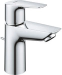 Waschtischmischer Grohe BauEdge S-Size, Ausladung 93 mm, mit Zugstange, chrom -