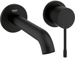 Wand-Waschtischmischer Grohe Essence, Ausladung 183 mm, phantom black - 29192KF1