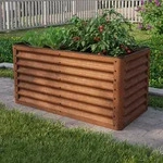 PRIMEYARD Eco 120 x 60 x 60 cm Hochbeet, Cortenstahl, Rost-Optik - (GFPV00963)