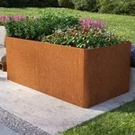 PRIMEYARD Design 200 x 107 x 80 cm Hochbeet, Cortenstahl, Rost-Optik | inkl.