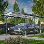 GFP 2,85x5,05m Carport, Anthrazit | inkl. Regenrinne - (GFPV00802)