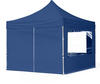 TOOLPORT 3x3m Aluminium Faltpavillon, inkl. 4 Seitenteile, dunkelblau - (59001)