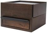 Umbra Schmuckbox, Schwarz, Walnuss, Holz, Metall, 17x11.2x15.2 cm, Schubladen
