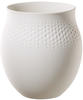 Villeroy & Boch Vase Collier Blanc, Creme, Keramik, 17.5 cm, Dekoration, Vasen,