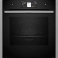 Neff EINBAUBACKOFEN Schwarz, Edelstahl 59.6x59.5x54.8 cm, Energieeffizienzklasse: A+