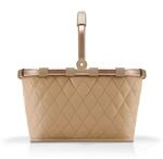 Reisenthel Einkaufskorb Carrybag frame rhombus ginger, Gold, Sand, Textil, 22 L,