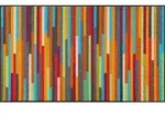 wash+dry FU&szlig;MATTE Mikado Stripes, Mehrfarbig, Textil, Graphik, rechteckig, 75x120