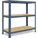 shelfplaza Schwerlastregal, Blau, Metall, Rechteckig, 120x115x60 cm, Freizeit,