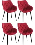 CLP Armlehnenstuhl, Rot, Metall, 58x83x62 cm, Esszimmer, St&uuml;hle,...
