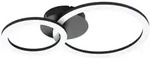 Eglo Led-Deckenleuchte Parrapos, Schwarz, Wei&szlig;, Metall, Kunststoff, rund,rund,