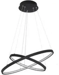 Globo Led-H&auml;ngeleuchte Ralph, Schwarz, Wei&szlig;, Metall, Kunststoff,
