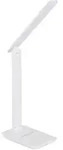 Globo Led-Tischleuchte, Opal, Wei&szlig;, Kunststoff, Lederoptik,Lederoptik, F,