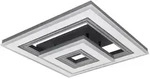 Globo Led-Deckenleuchte Jack, Opal, Schwarz, Wei&szlig;, Metall, Kunststoff, 50x11.5x50