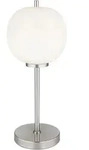 Globo Lighting Tischleuchte, Silber, Glas, 18.5x45x18.5 cm, Lampen & Leuchten,