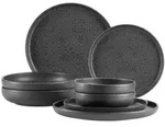 M&auml;ser Kombiservice, Schwarz, Keramik, 8-teilig, 650 ml, Essen & Trinken, Geschirr,