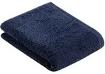 Vossen Duschtuch Vegan Life, Blau, Textil, Uni, 67x140 cm, Made in Austria,