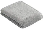 Vossen Duschtuch Vegan Life, Grau, Textil, Uni, 67x140 cm, Made in Austria,