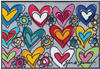 Esposa FUßMATTE With Love, All Things, Mehrfarbig, Textil, Herz, rechteckig, 50x75