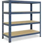 shelfplaza Schwerlastregal, Blau, Metall, Rechteckig, 120x100x45 cm, Freizeit,
