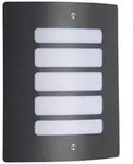 Brilliant Aussenwandleuchte, Anthrazit, Metall, Formgebogen, 23x29x9 cm, Lampen &