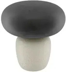 Eglo Tischleuchte, Grau, Schwarz, Wei&szlig;, Glas, Keramik, oval,oval, 30 cm,