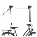 Relaxdays Fahrradlift, Schwarz, Kunststoff, Metall, 1x40x6 cm, Freizeit, Sport &
