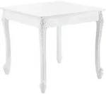[en.casa] Esstisch, Wei&szlig;, Kunststoff, 4-Sitzer, 80x76x80 cm, Esszimmer, Tische,