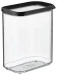 Mepal Vorratsdose Modula, Schwarz, Kunststoff, 1,5 L, rechteckig, lebensmittelecht,