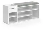 Vicco Schuhbank, Wei&szlig;, Holzwerkstoff, Rechteckig, 101.1x45x29.5 cm, Garderobe,