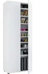 Mid.you Schuhschrank Vandol, Wei&szlig;, Kunststoff, 8 F&auml;cher, 71x180x39 cm, stehend,