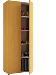Mid.you Schuhschrank Vandol, Buche, Kunststoff, 4 F&auml;cher, 71x180x39 cm, stehend,
