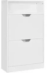 Boxxx Schuhkipper Vasagle, Wei&szlig;, Holzwerkstoff, 60x102x24 cm, stehend, Garderobe,