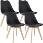 CLP Stuhl, Schwarz, Holz, 49x83x50 cm, Esszimmer, St&uuml;hle, Esszimmerst&uuml;hle,