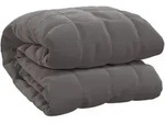 vidaXL Gewichtsdecke, Grau, Textil, 220x240 cm, Wohntextilien, Decken