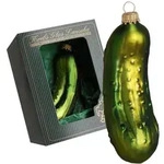Krebs Glas Lauscha Christbaumschmuck, Gr&uuml;n, Glas, 3x10x4 cm, Dekoration,