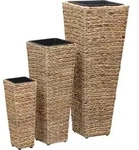 vidaXL Blumenk&uuml;bel, Braun, Naturmaterialien, 30x80x30 cm, Gartenzubeh&ouml;r, Hochbeete