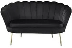 Livetastic 2-Sitzer-Sofa, Schwarz, Metall, 136x78x77 cm, Wohnzimmer, Sofas &...