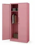 Jan Nowak Mehrzweckschrank, Rosa, Metall, 90x185x45 cm, Arbeitszimmer, Aktenschr&auml;nke
