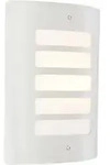 Brilliant Aussenwandleuchte, Edelstahl, Metall, Formgebogen, 23x29x9 cm, Lampen &