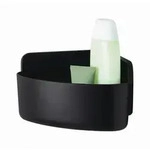 Tesa Duschkorb Lavaa, Schwarz, Kunststoff, eckig, 17.5x12x17.5 cm, Badaccessoires,