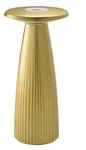 Sigor Akku-Tischleuchte Nuflair, Gold, Metall, rund,rund, 11.5x24x11.5 cm,...