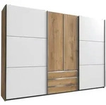 P & B Schwebet&uuml;renschrank Wimex Magic, Wei&szlig;, Eiche, Holzwerkstoff, 4 F&auml;cher, 3