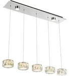 Globo Led-H&auml;ngeleuchte Amur, Metall, Kunststoff, 85/40 mm, rund,rund, F, 16x120x82
