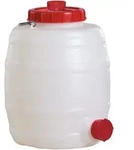 Graf Universal-Fass, Wei&szlig;, Kunststoff, 15 L, 30x34x30 cm, Gartenzubeh&ouml;r,