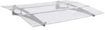 vidaXL T&uuml;rvordach, Silber, Kunststoff, Rechteckig, 90x120 cm, Sonnen- & Sichtschutz,